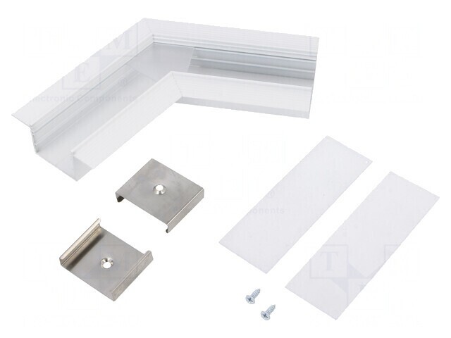 Conector Aluminiu Alb 120&deg; VARIO30-05