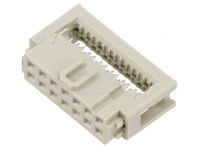 Mufă IDC Mamă 14 pini pentru Cablu-Bandă 1.27mm 2.54mm