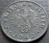 Cumpara ieftin Moneda istorica 1 REICHSPFENNIG - GERMANIA NAZISTA, anul 1942 A * cod 4342, Europa, Zinc