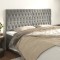 Gossi tablii de pat, 4 buc, gri deschis, 100x7x78/88 cm, catifea