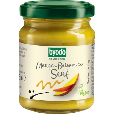 Mustar cu Mango si Otet Balsamic Fara Gluten Bio 125 mililitri Byodo foto