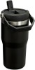 Termos Stanley IceFlow Flip Straw Tumbler 2.0, 0.6L, Negru - Termokop Izolat, Otel Inoxidabil, Camping, Drumetii