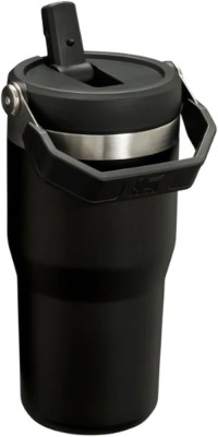 Termos STANLEY The Ice Flow Flip Straw Tumbler 2.0 Termokop, Negru, 0.6L foto