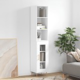 Cumpara ieftin Dulap &icirc;nalt, alb extralucios, 34,5x34x180 cm, lemn prelucrat