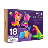 Cumpara ieftin Set de Creatie Air Clay, Okto, 18 culori