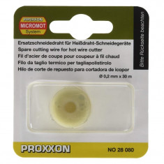 Fir de schimb pentru aparat de taiat polistiren cu fir cald Thermocut 230 E, 650 Proxxon PRXN28080, O0.2 mm, 30 m foto