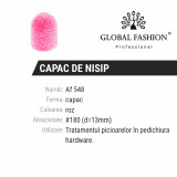 Cumpara ieftin Smirghel freza electrica unghii, 1 bucata, 13*19mm, roz, granulatie 180, Global Fashion