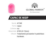 Cumpara ieftin Smirghel freza electrica unghii, 1 bucata, 13*19mm, roz, granulatie 180, Global Fashion