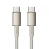 Cablu Date si Incarcare USB-C - USB-C Baseus Tungsten Gold, 100W, 2m, Auriu P10319800G21-01