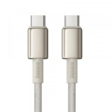 Cablu Date si Incarcare USB-C - USB-C Baseus Tungsten Gold, 100W, 1m, Auriu P10319800G21-00