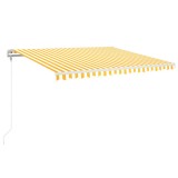 Cumpara ieftin Copertina retractabila automat, galben si alb, 450x350 cm