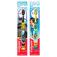 Periuta de Dinti Colgate Batman/Wonder Woman, Copii +6 Ani, Blister, Periute de Dinti Colgate, Periute de Dinti pentru Copii, Periuta de Dinti pentru foto