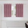 VidaXL Perdele cu perdele 2 pcs Roz &icirc;nchis 140 x 140 cm Catifea 4107238