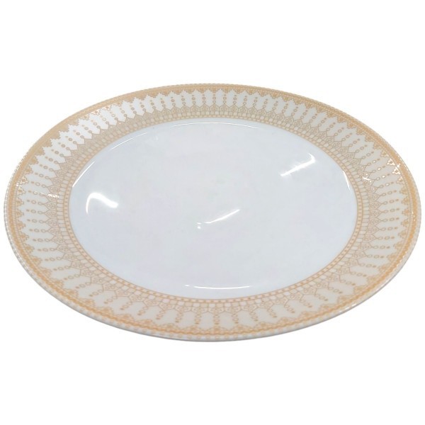 Set 6 Farfurii Intinse Mari Opal Alb Model Emperor 26cm CNN47456