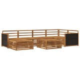 vidaXL Set de canapele de exterior 7 pcs natural 3383582
