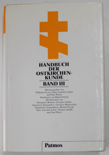 HANDBUCH DER OSTKIRCHENKUNDE , BAND III von WILHELM NYSSEN ...PAUL WIERTZ , 1997