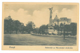 4934 - PLOIESTI, market, statue, Romania - old postcard, CENSOR - unused - 1917, Necirculata, Printata