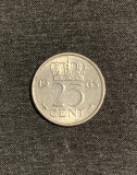 Moneda 25 cenți 1963 Olanda, Europa
