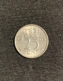 Moneda 25 cenți 1963 Olanda, Europa