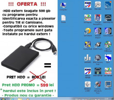 Hard extern cu programe identificare piese si reparatii TIR si Camioane ! foto