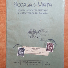 revista scoal si viata iunie 1932- revista asociatiei de invatamant