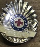 (N) [Faleristică RSR] Insigna Crucea Roșie A R.S.R. - Evidențiat, Emailată