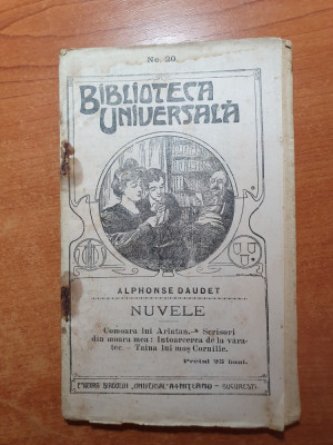 biblioteca universala 1908 - nuvele - de alphonse daudet foto