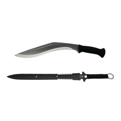 Set maceta si sabie, DEPOX&amp;reg;, otel inoxidabil, argintiu, 44 cm foto