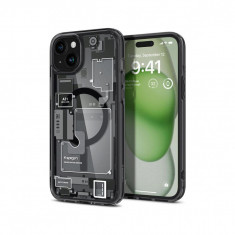 Husa Compatibila cu Apple iPhone 15 - Spigen Ultra Hybrid MagSafe Zero One - Black