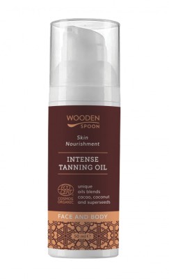 Ulei de plaja pentru bronz, bio, 50ml, Wooden Spoon foto
