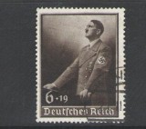 Timbru Deutsches Reich 1939 &ndash; Adolf Hitler 6+19 Pfennig, ștampilat -A68