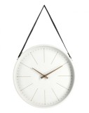 Ceas perete alb auriu Timely 40x6x66 cm