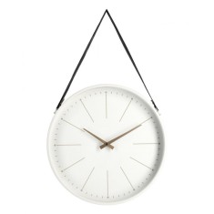 Ceas perete alb auriu Timely 40x6x66 cm