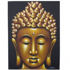 Tablou Buddha pictat manual, 60 x 80 cm