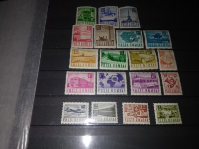 TIMBRE ROMANIA LP 662 1967 POSTA TELECOMUNICATII TRANSPORTURI UZUALE foto