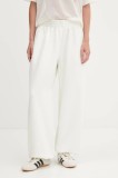 adidas pantaloni de trening All SZN culoarea bej, uni, JV9896
