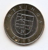 Lituania 2 Litai 2012 - (Neringa) Bimetalic, 25 mm KM-185.1 UNC !!!