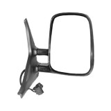 Oglinda exterioara VW Transporter (T4)/Caravelle/Multivan 07.1990-03.2003 Partea dreapta, reglare electrica, geam Plan Fara Incalzire, carcasa neagra