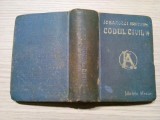 CODICILE CIVIL ROMAN, Index Alfabetic - Ioan C. Barozzi - 1910, 498+428 p., Alta editura