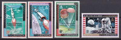 DB1 Grenada Cosmos Apollo 11 Supratipare 4 v. MNH foto