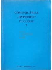 Dim. Pacurariu - Comunicarile Hyperion, vol. 7 - Filologie (Editia: 1998) foto