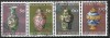 B0798 - Lichtenstein 1974 - Arta chineza4v.stampilat,serie completa, Nestampilat