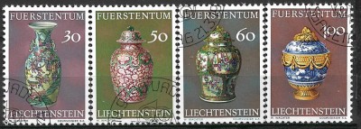 B0798 - Lichtenstein 1974 - Arta chineza4v.stampilat,serie completa foto