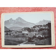 Fotografie tip CDV, Berchtesgaden vom Malerhugel, 1896
