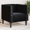 vidaXL Scaun canapea Chesterfield Negru 71 x 74.5 x 70.5 cm Catifea 42013018
