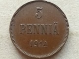 FINLANDA-5 PENNIA 1914
