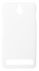 Husa tip capac plastic cauciucat alba pentru Sony Xperia E1 (D2004/D2005) / Sony Xperia E1 Dual Sim (D2104/D2105)