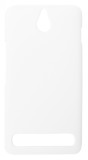 Husa tip capac plastic cauciucat alba pentru Sony Xperia E1 (D2004/D2005) / Sony Xperia E1 Dual Sim (D2104/D2105)
