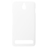 Husa tip capac plastic cauciucat alba pentru Sony Xperia E1 (D2004/D2005) / Sony Xperia E1 Dual Sim (D2104/D2105)