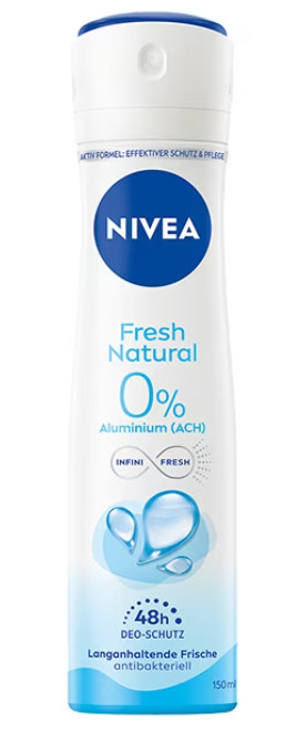 Deodorant spray Nivea Deo feminin Fresh Natural, 150 ml